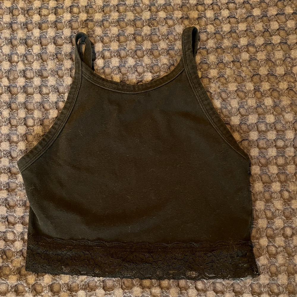 Colsie long line bralette black size S